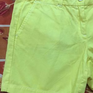 Yellow Shorts For Women