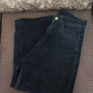 Flared Denim Dark Blue