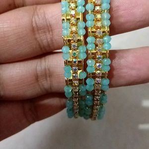 Blue Bangles Set Of 2