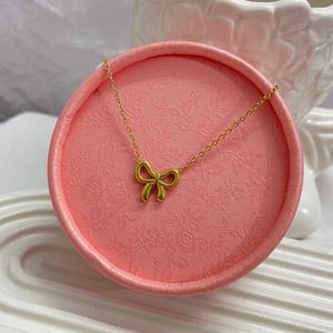 Bow chain Gold Necklace