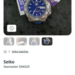 Rare Seiko 5 Sports Blue