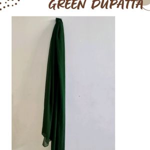 Green Net Dupatta