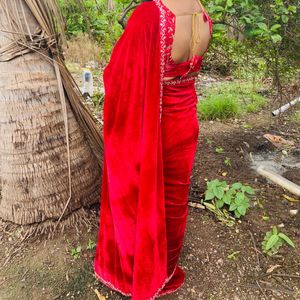 Velvet Saree