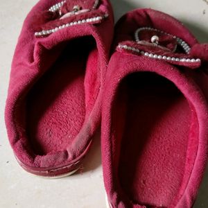 Red Kitty Slippers