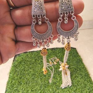 Oxodais Long Nack Set With Earring For Garba