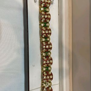 Red Green Polki Bracelet