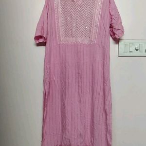 Pink Daily Wear Kurti