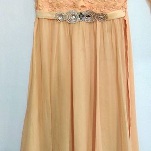 Gown -orange Yellow Colour