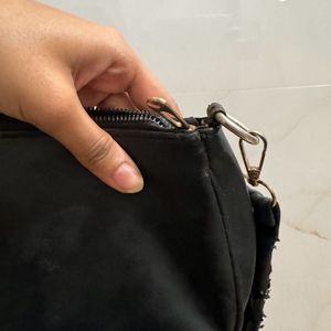 Black Baguette Bag