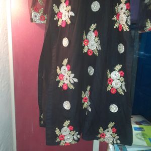 Black Net Kurti