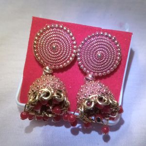 Stylish Red   Jhumka