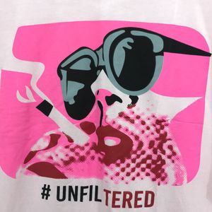 Baby Pink #Unfiltered Print T-shirt