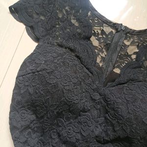 Women Mini Lace Dress