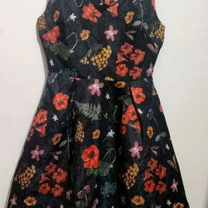 Multi Floral Printed Dress For 32 Bust