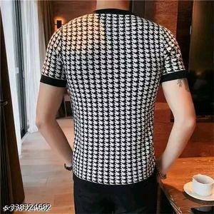 Round Neck Printed Polyester Tshirt For Men