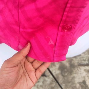 H&M Pink Fitted Shirt