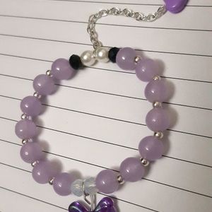 Purple Bow Bracelet