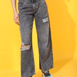 Tokyo Talkies Regular Woman Grey Jean