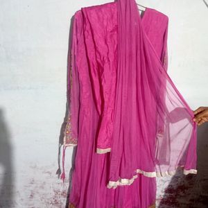 Pink Latest Gown Frock