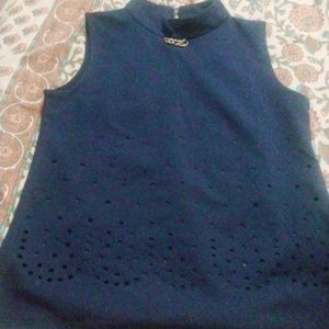 Dark Blue Party Top