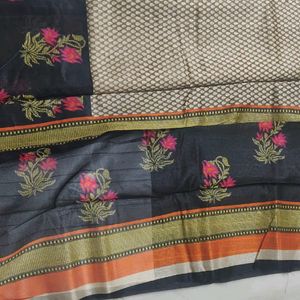 Art Silk Saree With Blouse 6 Meters