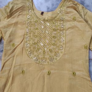 Gold Embroidery Kurti