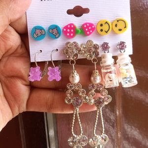 6 Earrings Set