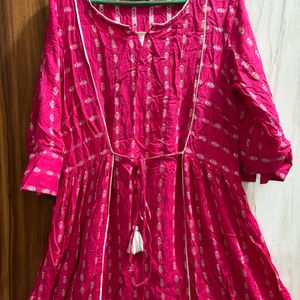 Pink Colour Kurta