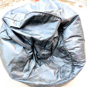 Leather Bean Bag Filled