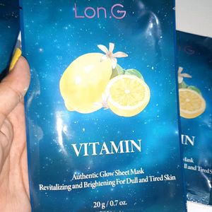 Korean Vitamin Glow Sheet Mask Combo