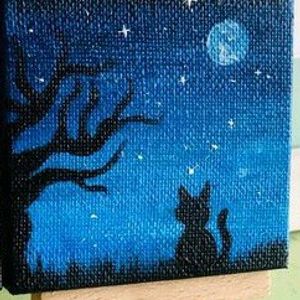 Set Of 2 Mini Canvas Paintings 19