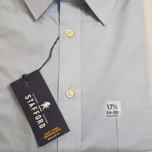 Stafford Plain Blue Men's Shirt (New)