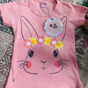 New Branded T-shirt For Baby Girls