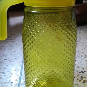 Design Mustard Yellow Jug With 6 Glasses