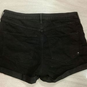 Women Jeans Shorts Black