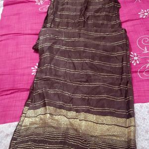 Mustard color Kurti (Size XXL), brown dupatta free