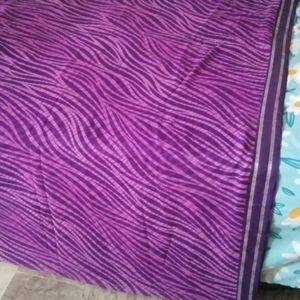 brand new Leheriya purple saree attached फॉल