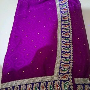 Purple Color Saree