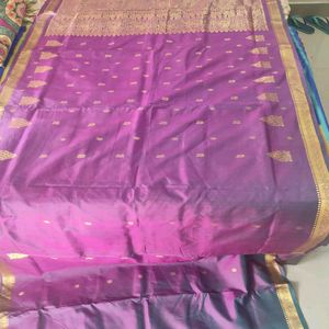 Purple Silk Saree