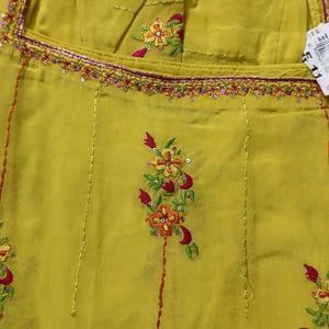 Biba Suit In Vibrant Yellow Colour