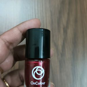 Oriflame On Colour Cherry Burgundy Nail Polish