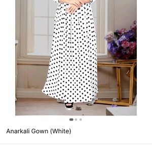 Full Frock With Polka Dots Unused New