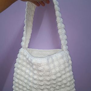 Handmade Popcorn Crochet Bag