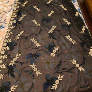 Z Black Patiyala Set Suit 1 Margin No Flaws