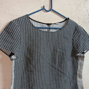 Ladies Summer Fashion Top Chequered