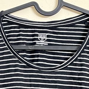 Black And White Stripped Tshirt