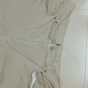 Cream Colour Jeans