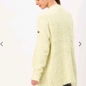 Pompom Open Shrug Sweater