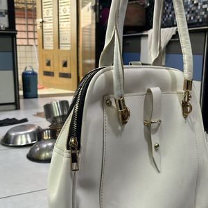 Chic White Tote Bag