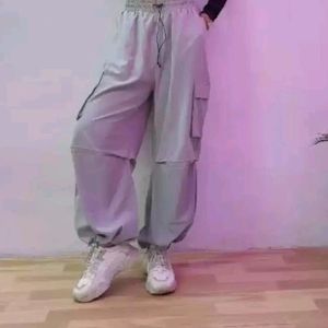 Grey Parachute Pants❤️